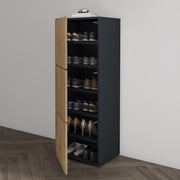 Shoe Storage Cabinet Wooden Shoe Rack Space-saving 3 Units 6 Tiers Many Colors