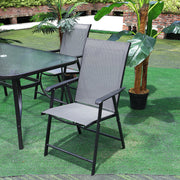Outdoor Garden Furniture Table And Chairs 4/6 Seat Patio Dining Set Parasol Hole