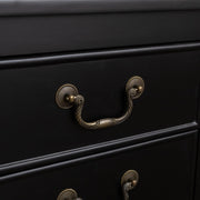 Set Of 2 Black 2 Drawer Bedside Tables with Shelf - Briggs Range