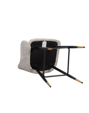 Zurich Modern Velvet Padded Bar Stool Chair with Black Metal Legs