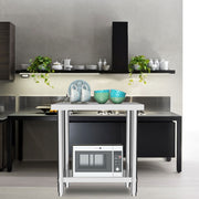 Commercial Catering Work Top Table Stainless Steel Bench Kitchen Food Storage