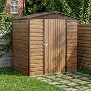 4 x 6ft Metal Garden Shed Outdoor Steel Storage Shed with Lockable Single Door