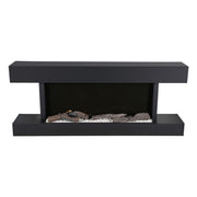 2kw Wall Mounted Electric Fireplace Fire Suite with 12 Colours LED Flame Effect