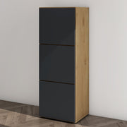 Shoe Storage Cabinet Wooden Shoe Rack Space-saving 3 Units 6 Tiers Many Colors