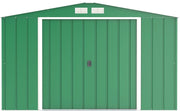 Duramax ECO 10 x 10 Hot-Dipped Galvanized Metal Garden Shed - Green with
