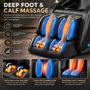 Full Body Zero Gravity Massage Chair Recliner Heating Thai Shiatsu 3D SL-Track