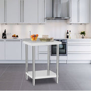 Commercial Catering Work Top Table Stainless Steel Bench Kitchen Food Storage