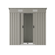 4x6 FT Garden Shed Glitter Storage Shed Waterproof with Foundation Kit and Vents
