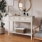 Large 2 Drawer Sideboard Console Table - Rowley Pale Cream Range