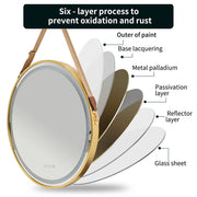 Oversized Bathroom Mirror LED Lighted Wall Mirror with Demister Exclusive Design