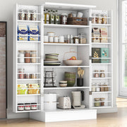 120cm Kitchen Pantry Cupboard Freestanding Larder Storage Cabinet with