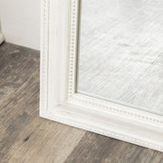 Full Length Distressed White Leaner & Wall Mirror - 47cm x 142cm
