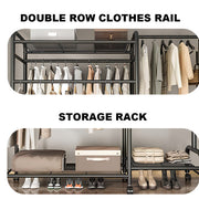 Clothes Rail 120KG Load Clothes Rack Shelfs Shoe Rack Display Stand Heavy Duty