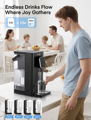 2.5L Instant Filtered Hot Water Dispenser/Kettle +3 Filters 45°-100°C 150-500ml