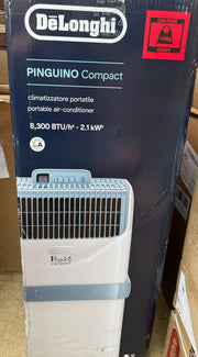 De'Longhi Pinguino Portable Air Conditioner 8300 BTU ES72 Remote 2.1kW White
