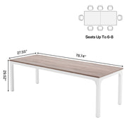 78.7'' Extra Long Computer Desk, 2 Person Desk, Double Long Desk for Home Office
