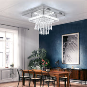 30CM Modern LED Crystal Ceiling Light Square Minimalist Lamp Living Room Bedroom