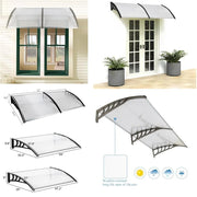 Door Canopy Awning Shelter Outdoor Porch Patio Front Back Window Roof Rain Cover
