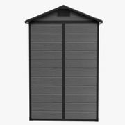 4X6FT All-Weather Plastic Garden Shed Outdoor Tool Storage House w/ Window &Base