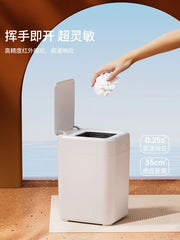17L Automatic Packaging Trash Can Self-Changing Bag Smart Trash Can Motion Sensor Touchless Garbage Can with Lid for Kitchen