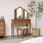 Dressing Table, Mirror & Stool Set bedroom furniture set