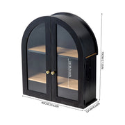 Arched Storage Cupboard Hanging Cabinet with Doors Wall-mounted Storage Cabinet