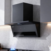 Angled Cooker Hood 90cm Chimney Cooker Hood & 900m³/h Strong Suction, LCD Touch
