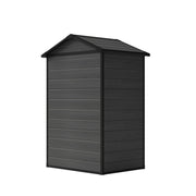 4.4x3.4FT Plastic Garden Shed All-Weather Tool Storage House with Window & Vents