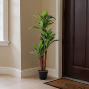 2ft-6FT Large Artificial Palm Tree Indoor Outdoor Potted Plant Home Office Decor