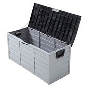 Large Outdoor Storage Box Garden Patio Plastic Chest Lid Container Multibox Shed