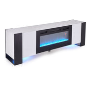 Electric Fireplace with TV Stand Unit Cabinet LED Fire Flame Heater Living Room