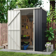 Outdoor Lockable Bicycle Shed Equipment Storage Tool Box Garden Log Garbage Bin