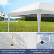 3m x 6m Pop Up Gazebo Party Tent Canopy Marquee with Storage Bag White