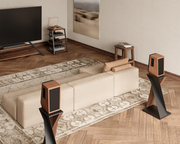 FITUEYES Speaker Stand !SALE! Eiffel Series Floorstanding 30kg Adjustable Walnut
