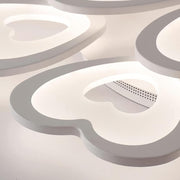 Modern LED Ceiling Light RGB Heart Design Chandelier Lamp with Remote Control UK
