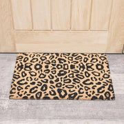Black & natural brown coir doormat outdoor home decor accessories entryway gift
