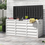 Large Outdoor Storage Box Garden Patio Plastic Chest Lid Container Multibox Shed