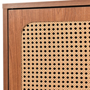 Large 150 cm Modern Rattan Sideboard 2 Door 3 Drawer Metal Legs for Living Room