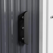 5 x 3ft Garden Shed Galvanised Metal Shed Outdoor Storage Tool Small House Grey