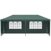 6m x 3m Garden Gazebo Marquee Canopy Party Tent Canopy Patio Green