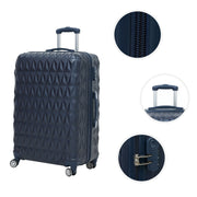 Hard Shell PC+ABS Cabin Suitcase 4 Wheel Travel Luggage Trolley Lightweight Case