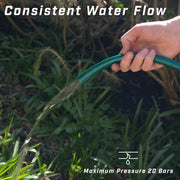 Heavy Duty Reinforced Garden Hose Pipe Braided PVC Watering Hose (Green) 50/100M