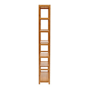 Tall Bookcase Free Standing Storage Shelving Open Wooden Bookshelf Room Divider
