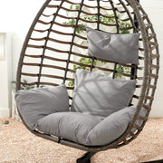 Egg-Shaped Hanging Chair Cushion Seat Garden Patio Swing Hammock Seat Chair Pad