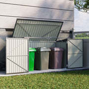 Galvanized Steel Garden Bicycle Storage Bike Tool House Outdoor Wheelie Bin Shed