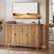Farmhouse Solid Wood Sideboard Buffet Cabinet with 3 Doors & Storage for Kitchen