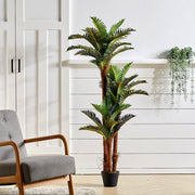 2ft-6FT Large Artificial Palm Tree Indoor Outdoor Potted Plant Home Office Decor