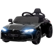 AIYAPLAY 12V BMW M4 Licensed Kids Electric Car w/ Remote, Suspension, Black