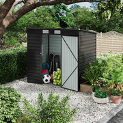 6x4ft Outdoor Storage Garden Shed Large Tool Utility Organizer House W/ DoorVent