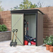 5 x 3ft Garden Lockable Bicycle Storage Bike Tool Box Shed Outdoor Garbage Bin